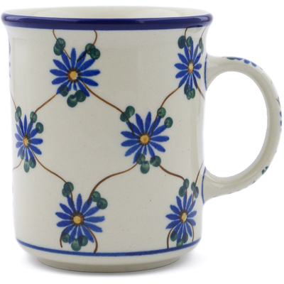 Polish Pottery Mug 10 oz Aster Trellis