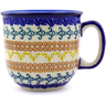 Polish Pottery Mug 10 oz Autumn Swirls