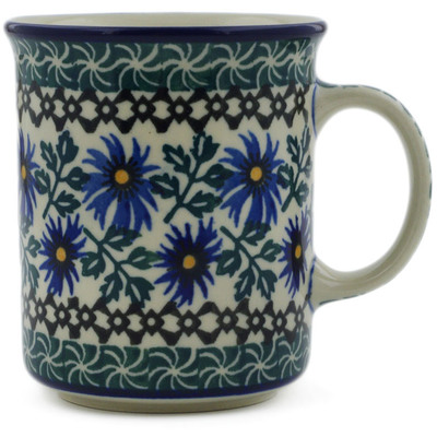 Polish Pottery Mug 10 oz Blue Chicory