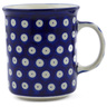 Polish Pottery Mug 10 oz Blue Eyes