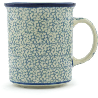 Polish Pottery Mug 10 oz Blue Frenzy