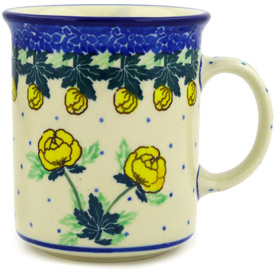 Polish Pottery Mug 10 oz Budding Sunshine