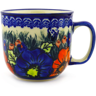 Polish Pottery Mug 10 oz Butterfly Splendor