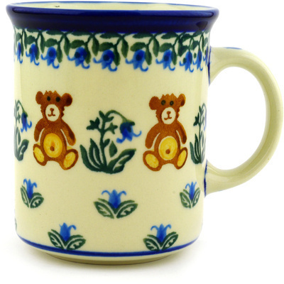 Polish Pottery Mug 10 oz Childrens Baby Bear