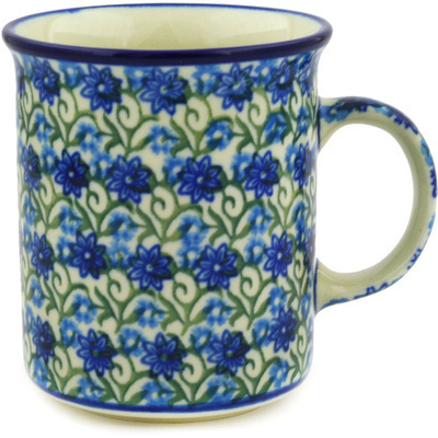 Polish Pottery Mug 10 oz Climbing Daisy