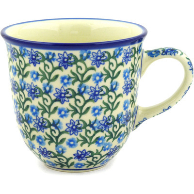 Polish Pottery Mug 10 oz Climbing Daisy