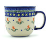 Polish Pottery Mug 10 oz Cocentric Tulips