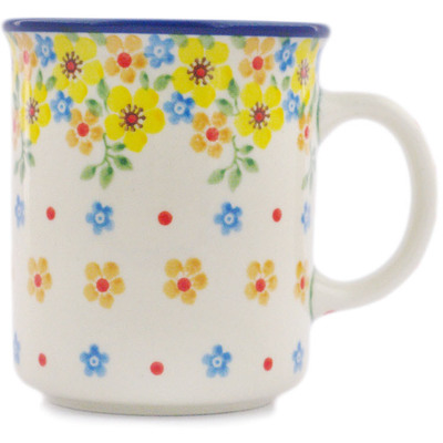 Polish Pottery Mug 10 oz Country Spring
