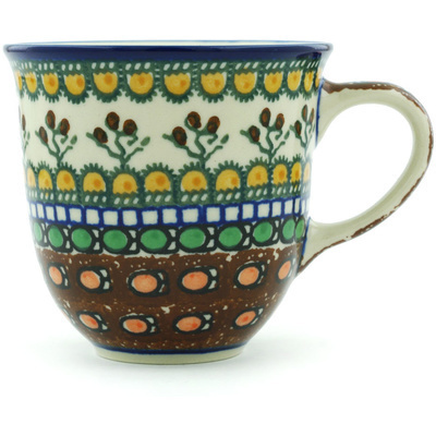 Polish Pottery Mug 10 oz Cranberry Medley UNIKAT