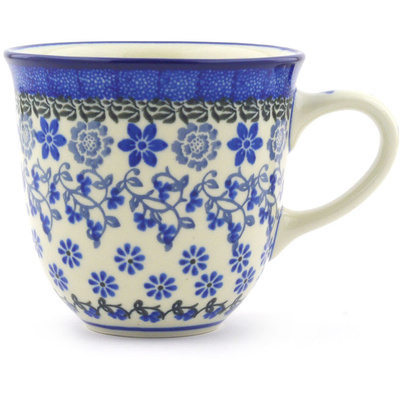 Polish Pottery Mug 10 oz Daisy Blues