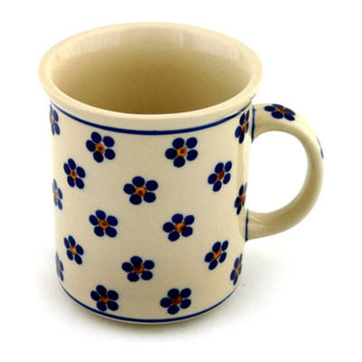 Polish Pottery Mug 10 oz Daisy Dots