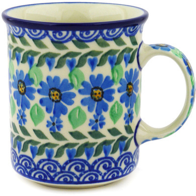 Polish Pottery Mug 10 oz Daisy Full Of Love