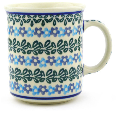 Polish Pottery Mug 10 oz Daisy Rings