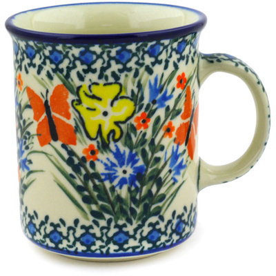 Polish Pottery Mug 10 oz Daylight Garden UNIKAT