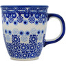 Polish Pottery Mug 10 oz Deep Sea Diving UNIKAT