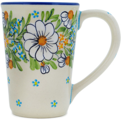 Polish Pottery Mug 10 oz Delicate UNIKAT