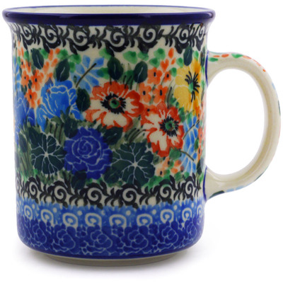 Polish Pottery Mug 10 oz Fall Bouquet UNIKAT