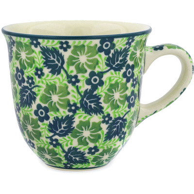 Polish Pottery Mug 10 oz Falling Leaves