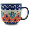 Polish Pottery Mug 10 oz Flower Star