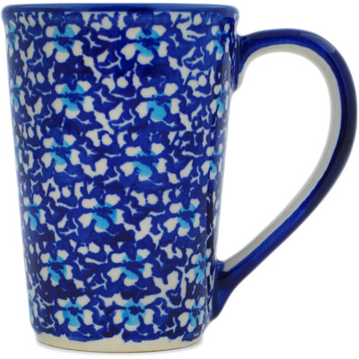 Polish Pottery Mug 10 oz Flowers On The Lake