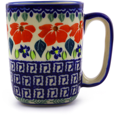Polish Pottery Mug 10 oz Grecian Fields