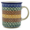 Polish Pottery Mug 10 oz Grecian Sea