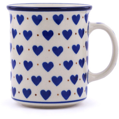 Polish Pottery Mug 10 oz Heart Of Hearts