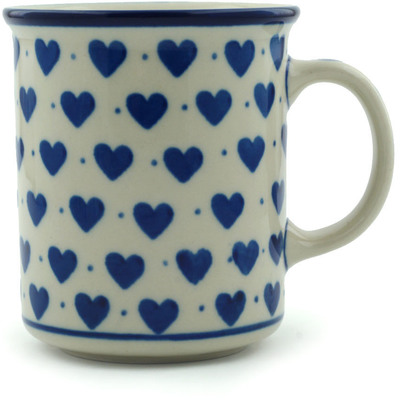 Polish Pottery Mug 10 oz Hearts Delight
