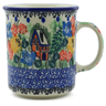 Polish Pottery Mug 10 oz Hidden Cottage UNIKAT