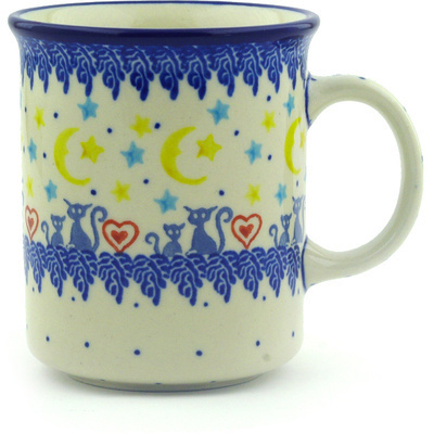Polish Pottery Mug 10 oz Kittens Of The Heart
