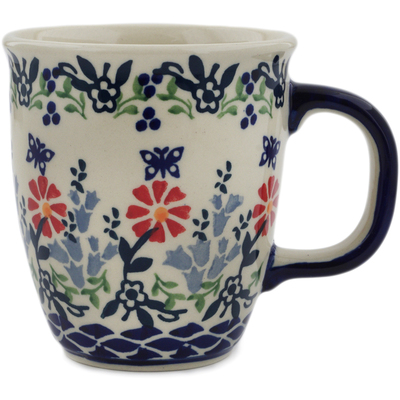 Polish Pottery Mug 10 oz Last Summer Flowers