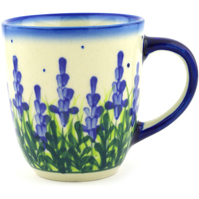 Polish Pottery Mug 10 oz Lavender Fields