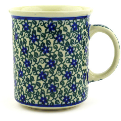 Polish Pottery Mug 10 oz Lobelia Vines