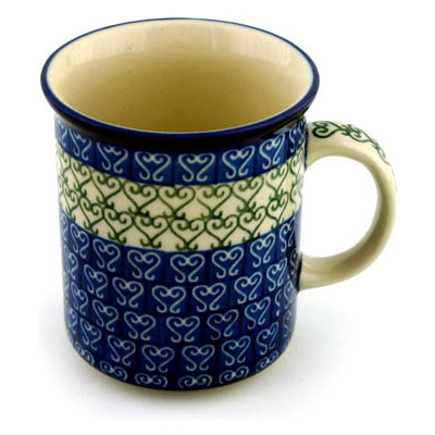 Polish Pottery Mug 10 oz Lovely Heart