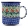 Polish Pottery Mug 10 oz Maraschino