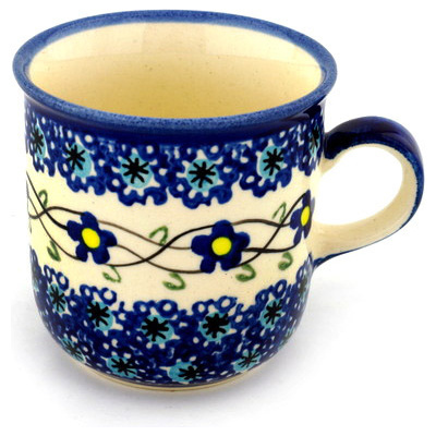 Polish Pottery Mug 10 oz Marguerite Daisy