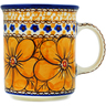 Polish Pottery Mug 10 oz Marigold Dreams UNIKAT