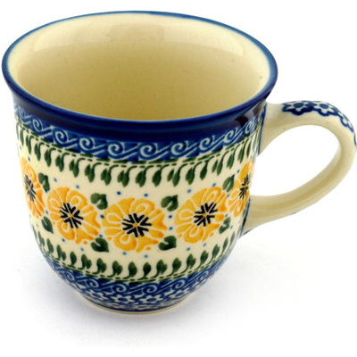 Polish Pottery Mug 10 oz Marigold Morning