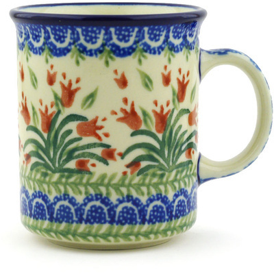 Polish Pottery Mug 10 oz Maroon Bells