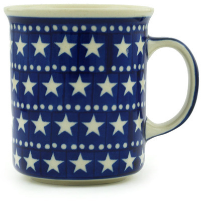 Polish Pottery Mug 10 oz Midnight Stars