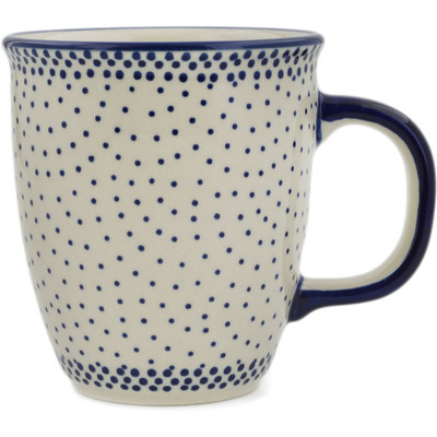 Polish Pottery Mug 10 oz Misty Blue UNIKAT