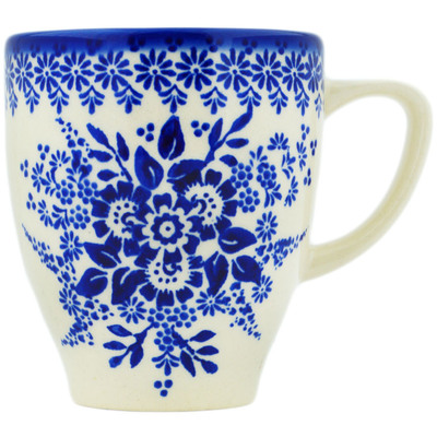 Polish Pottery Mug 10 oz Morning Frost UNIKAT