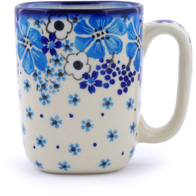 Polish Pottery Mug 10 oz Pansy Dawn