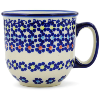 Polish Pottery Mug 10 oz Pansy Plenty