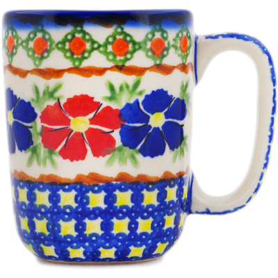 Polish Pottery Mug 10 oz Paradise Poppy
