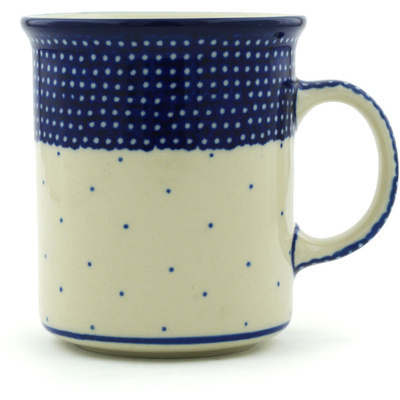 Polish Pottery Mug 10 oz Polka Dot Sprinkles UNIKAT