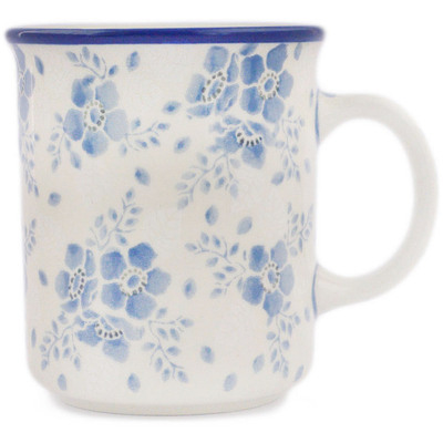 Polish Pottery Mug 10 oz Rain Clouds