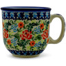 Polish Pottery Mug 10 oz Rose Garden UNIKAT