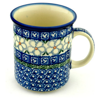 Polish Pottery Mug 10 oz Spanish Shores