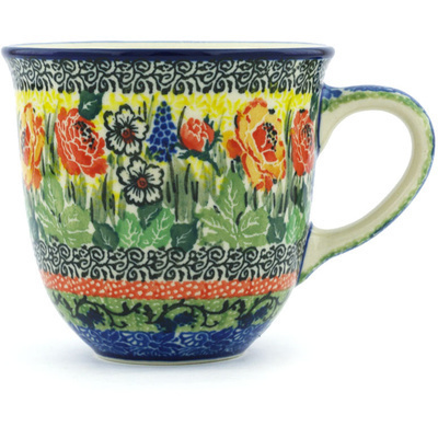 Polish Pottery Mug 10 oz Splendid Morning Glow UNIKAT